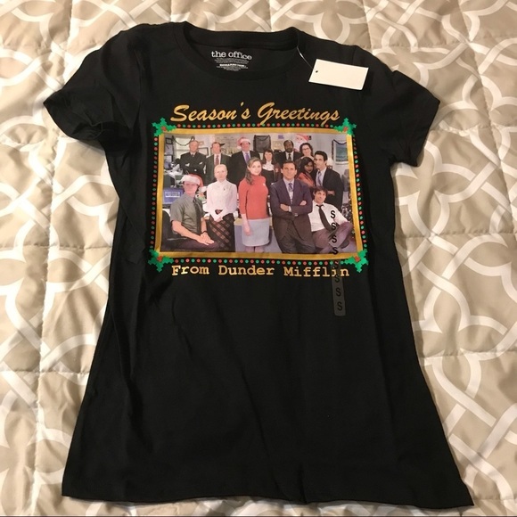 Juniors' The Office "Greetings From Dunder Mifflin" Graphic Tee Size Small - Picture 2 of 5